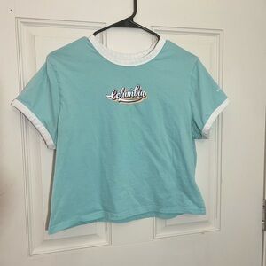 Columbia Light Blue Shirt with White Trim